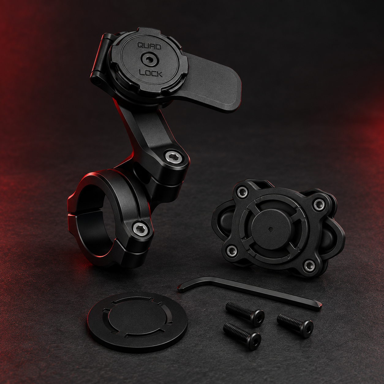 Illustration de Quad Lock + anti-vibration